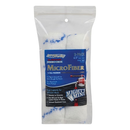 Arroworthy ArroWorthy Barracuda Microfiber 6.5 in. W X 9/16 in. Paint Roller Cover 2 pk 6.5-MFR4JCT P